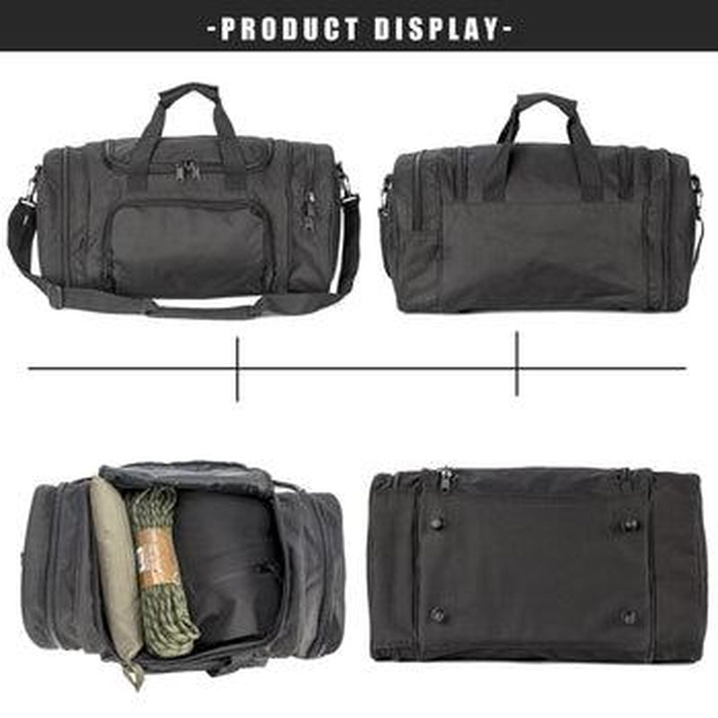 Waterproof Duffel Large Gym Bag with Shoe Compartment, Foldable Sport Duffle