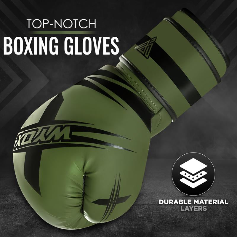 WYOX Boxing Gloves for Men & Women - Pro Boxing Training, Sparring, Maya Hide Leather, Muay Thai, MMA, Kickboxing Gloves, Durable & Breathable