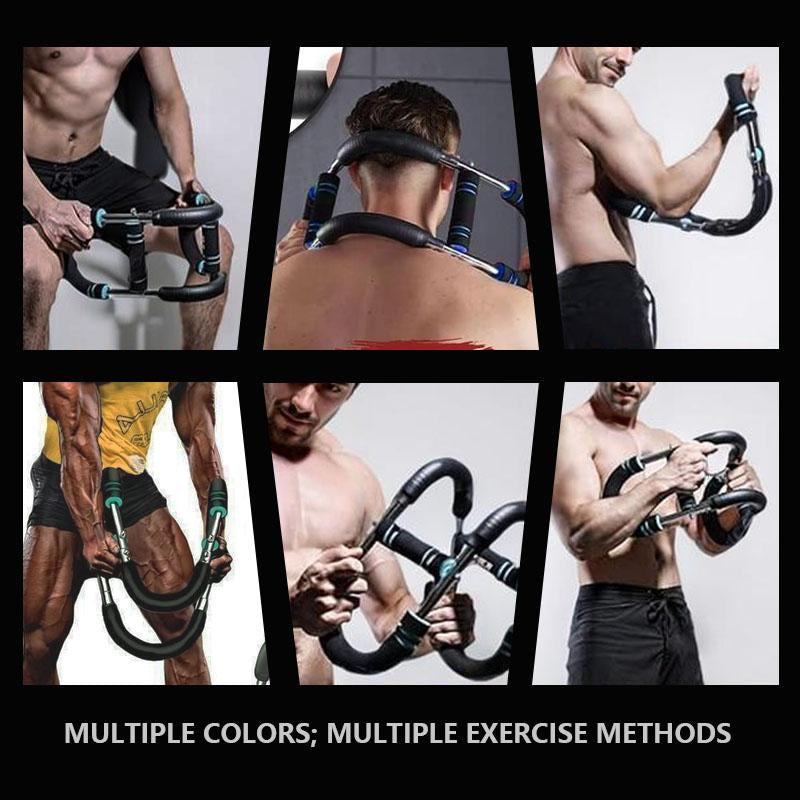U-Shaped Arm Trainer Chest Workout Strengthen Chest and Arm Muscles Men'S Fitness Trainer Detachable Portable Spring Resistance Home Fitness Equipment Outdoor Fun