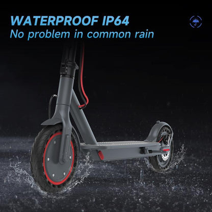350W Motor Electric Scooter – 19 MPH Max Speed, 8.5" Honeycomb Solid Tires,12 Miles Range, Foldable Commuter Scooter with Dual Braking System & App Control E-Scooter