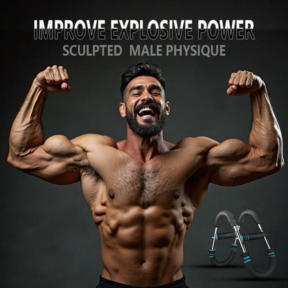 U-Shaped Arm Trainer Chest Workout Strengthen Chest and Arm Muscles Men'S Fitness Trainer Detachable Portable Spring Resistance Home Fitness Equipment Outdoor Fun