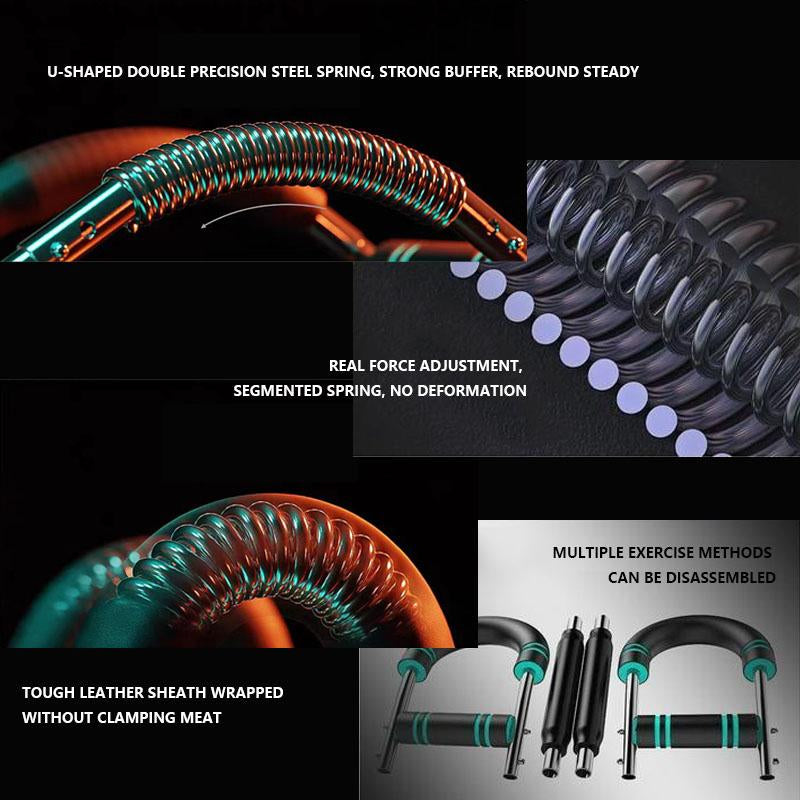 U-Shaped Arm Trainer Chest Workout Strengthen Chest and Arm Muscles Men'S Fitness Trainer Detachable Portable Spring Resistance Home Fitness Equipment Outdoor Fun