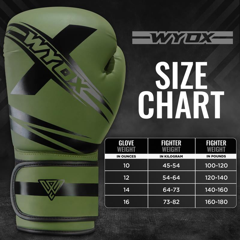 WYOX Boxing Gloves for Men & Women - Pro Boxing Training, Sparring, Maya Hide Leather, Muay Thai, MMA, Kickboxing Gloves, Durable & Breathable