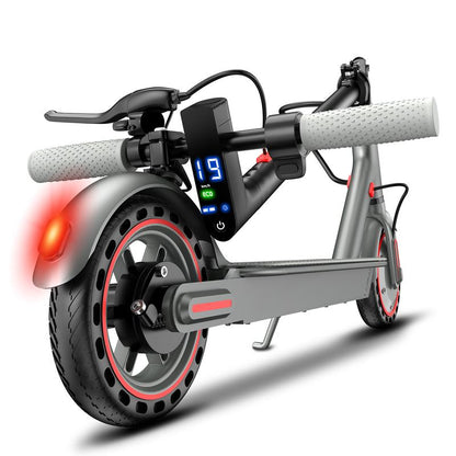 Foldable Electric Scooter, 8.5"Tires, up to 17/22 Miles Range, 350W Motor & 19 MPH Portable Folding Commuting Electric Scooter for Adults with Double Braking System and App