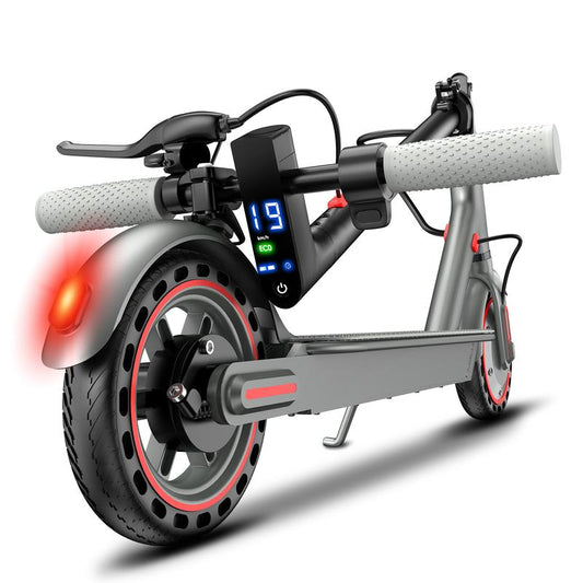 Foldable Electric Scooter, 8.5"Tires, up to 17/22 Miles Range, 350W Motor & 19 MPH Portable Folding Commuting Electric Scooter for Adults with Double Braking System and App