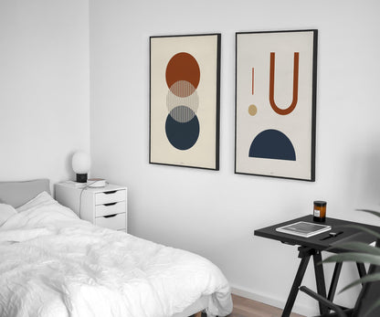 Midcentury Circles Trio-4