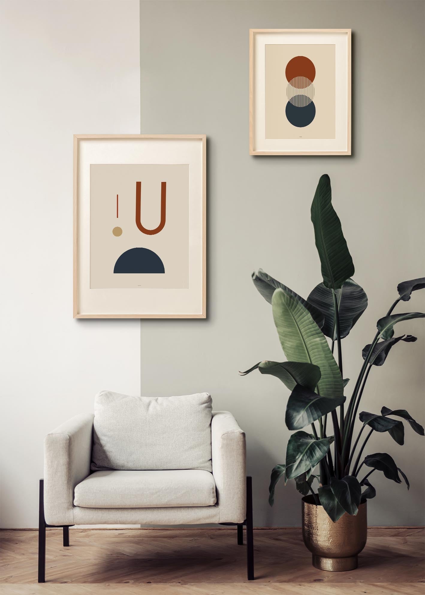 Midcentury Circles Trio-2