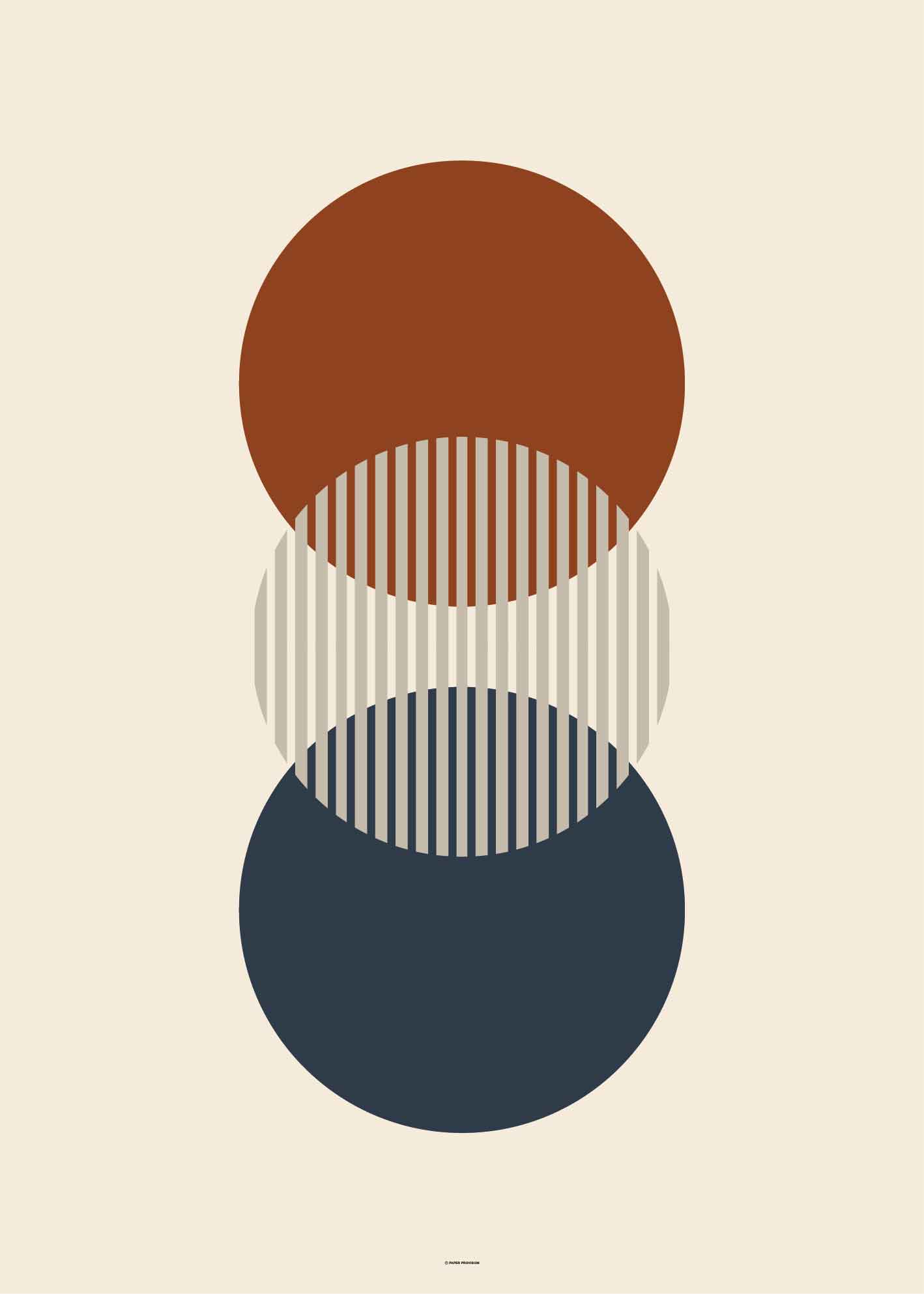 Midcentury Circles Trio-3