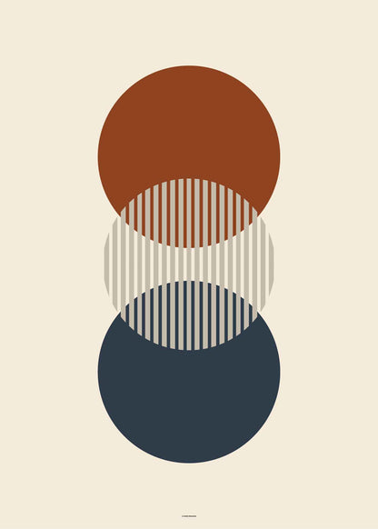 Midcentury Circles Trio-3