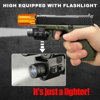 (Lighter Only (No Gas))Refillable Butane Lighter Windproof Torch Lighter for Cooking BBQ Camping & Daily Use Metal Gift with 2 Flame Modes Adjustable Jet Flame Fire Starter Kit,Fun, Creative, and Novel 2025 Lighter
