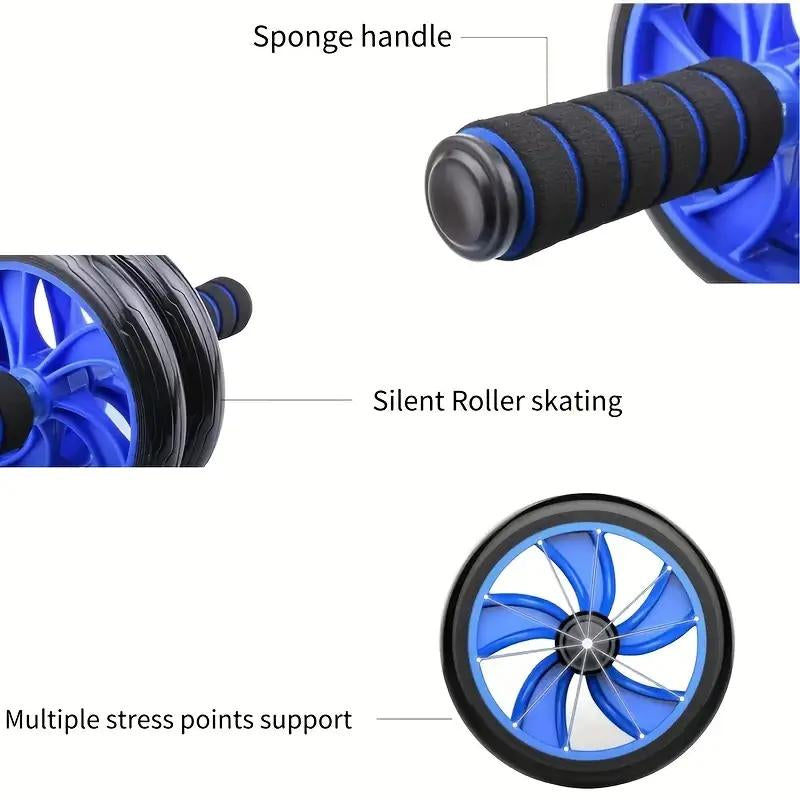 Ab Roller Wheel Workout Equipment, Abdominal Fitness Wheel for Core Muscle Training, Home Gym Exercise Roller for Abs, Arms & Back Strengthening Independence Day Tiktokshopbacktoschool，Tummy Exercise Equipment