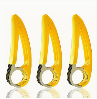 Creative PP Banana Slicer, Banana Fruit Splitter, Ham Sausage Cutter, Fruit Salad Slicer