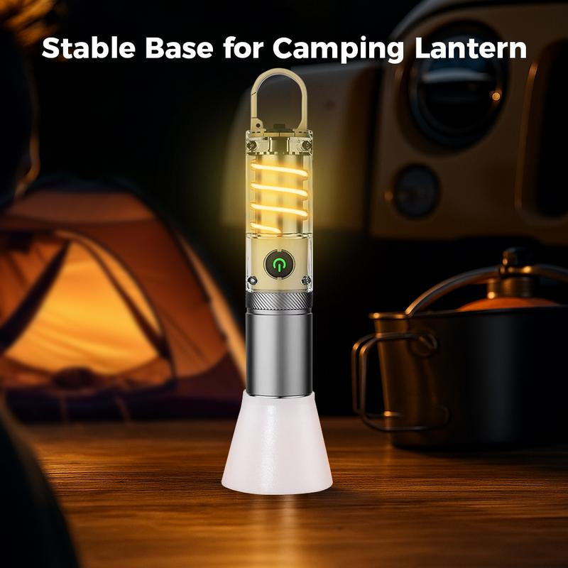 Rechargeable LED Flashlight with 360° Camping Lantern – Super Bright, Long Range Flashlight for Camping, Hiking, Emergencies, Outdoor Adventures, Home & Daily Use