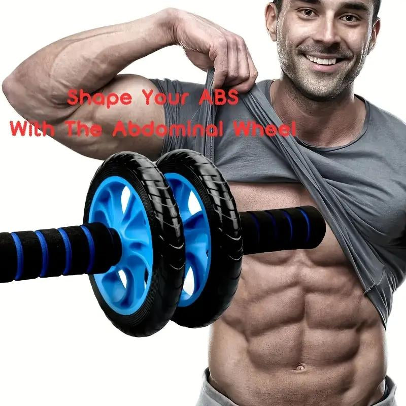 Ab Roller Wheel Workout Equipment, Abdominal Fitness Wheel for Core Muscle Training, Home Gym Exercise Roller for Abs, Arms & Back Strengthening Independence Day Tiktokshopbacktoschool，Tummy Exercise Equipment