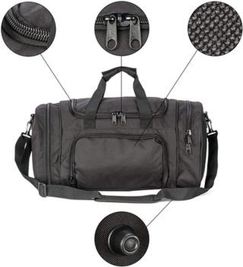 Waterproof Duffel Large Gym Bag with Shoe Compartment, Foldable Sport Duffle