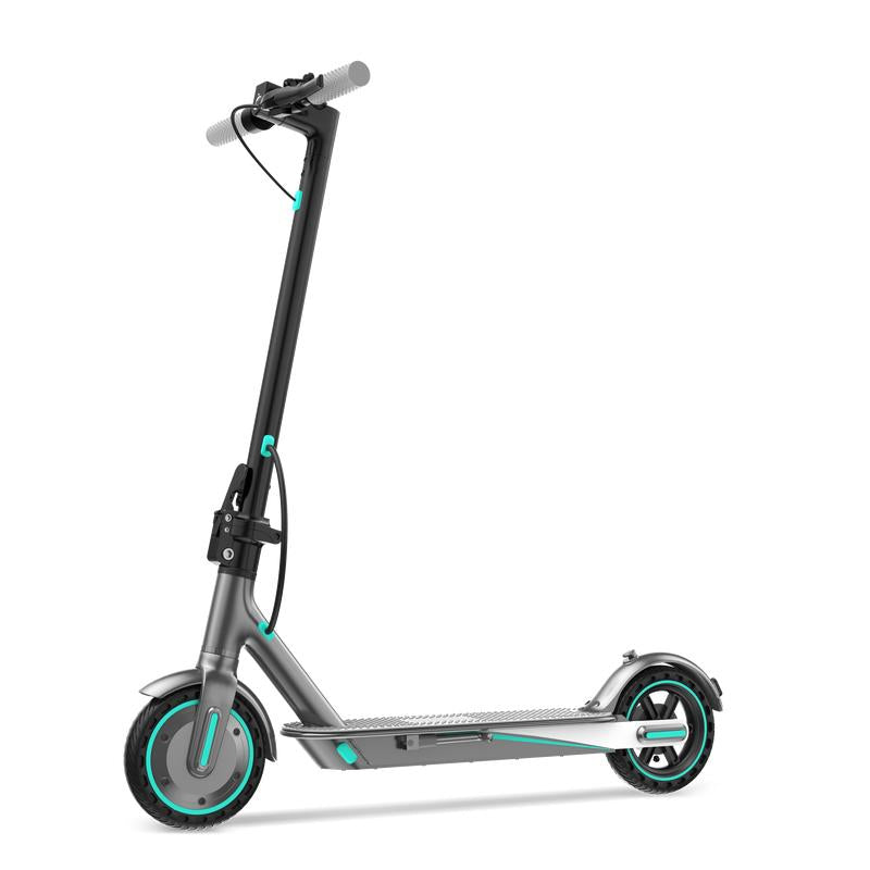 Foldable Electric Scooter, 8.5"Tires, up to 17/22 Miles Range, 350W Motor & 19 MPH Portable Folding Commuting Electric Scooter for Adults with Double Braking System and App