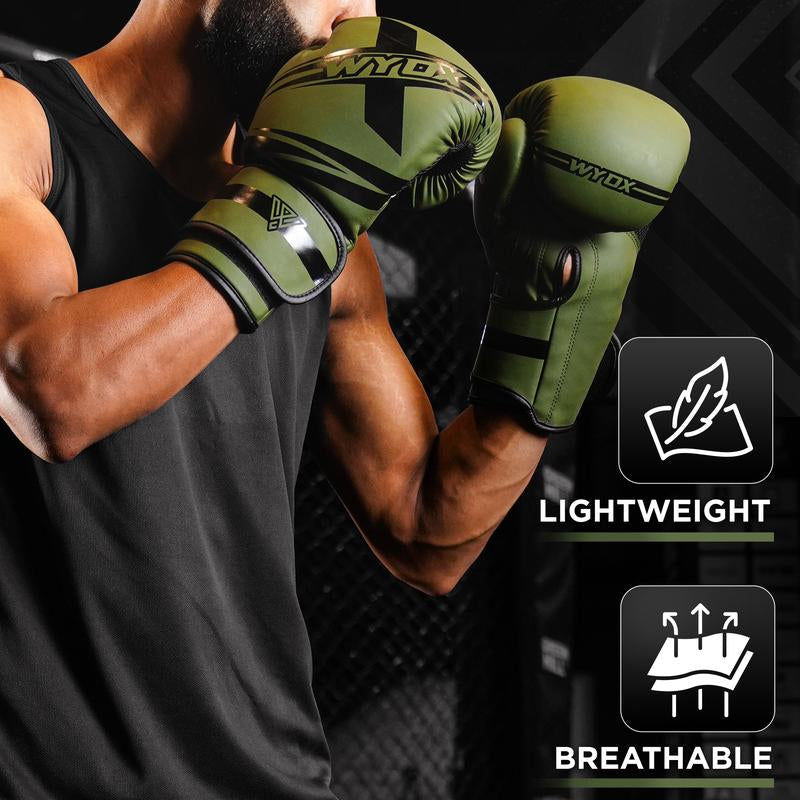 WYOX Boxing Gloves for Men & Women - Pro Boxing Training, Sparring, Maya Hide Leather, Muay Thai, MMA, Kickboxing Gloves, Durable & Breathable